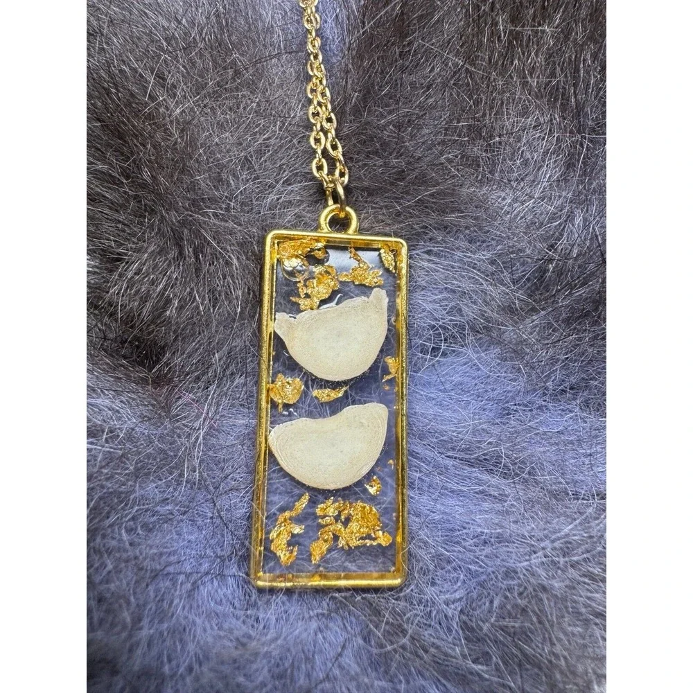 Small‎ critter taxidermy handmade resin necklace